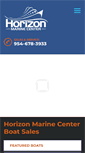 Mobile Screenshot of horizonmarinecenter.com